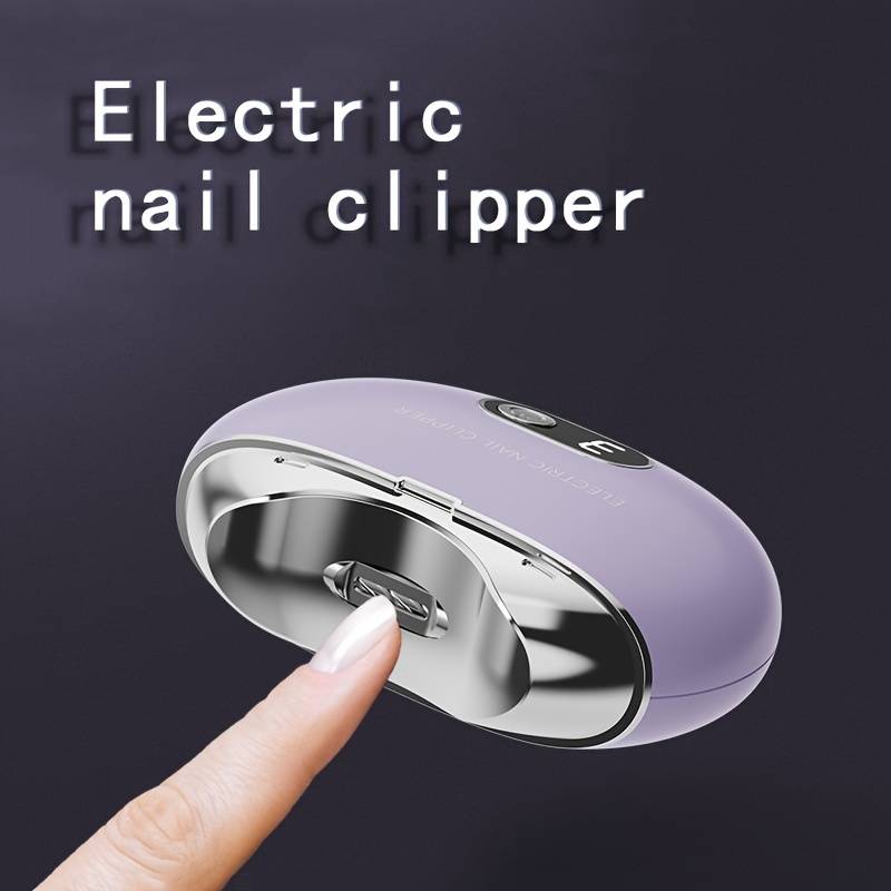 1Pcs Electric Nail Clipper Type-C Rechargeable