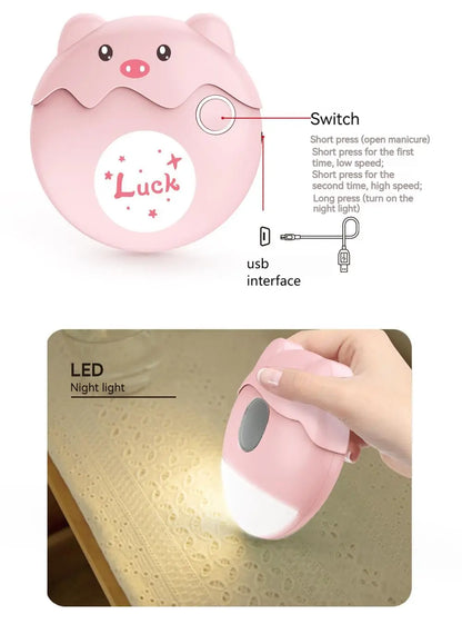 2 in 1 Electric Nail Tool with Night Light